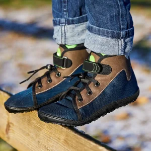 Kinder^leguano Leguanito Scippo Wasserabweisende Kinder-Barfußschuhe Blue